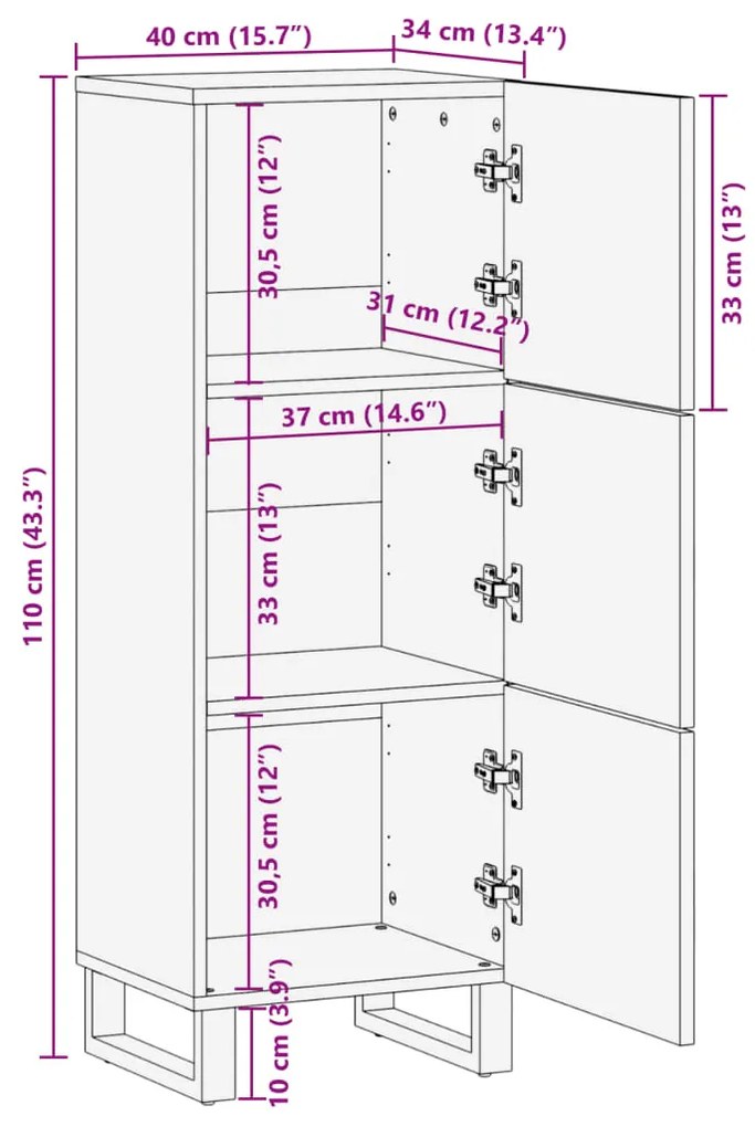 ΝΤΟΥΛΑΠΙ ΚΑΦΕ 40X34X110 ΕΚ. ΑΠΟ ΜΑΣΙΦ ΞΥΛΟ ΜΑΝΓΚΟ 377581