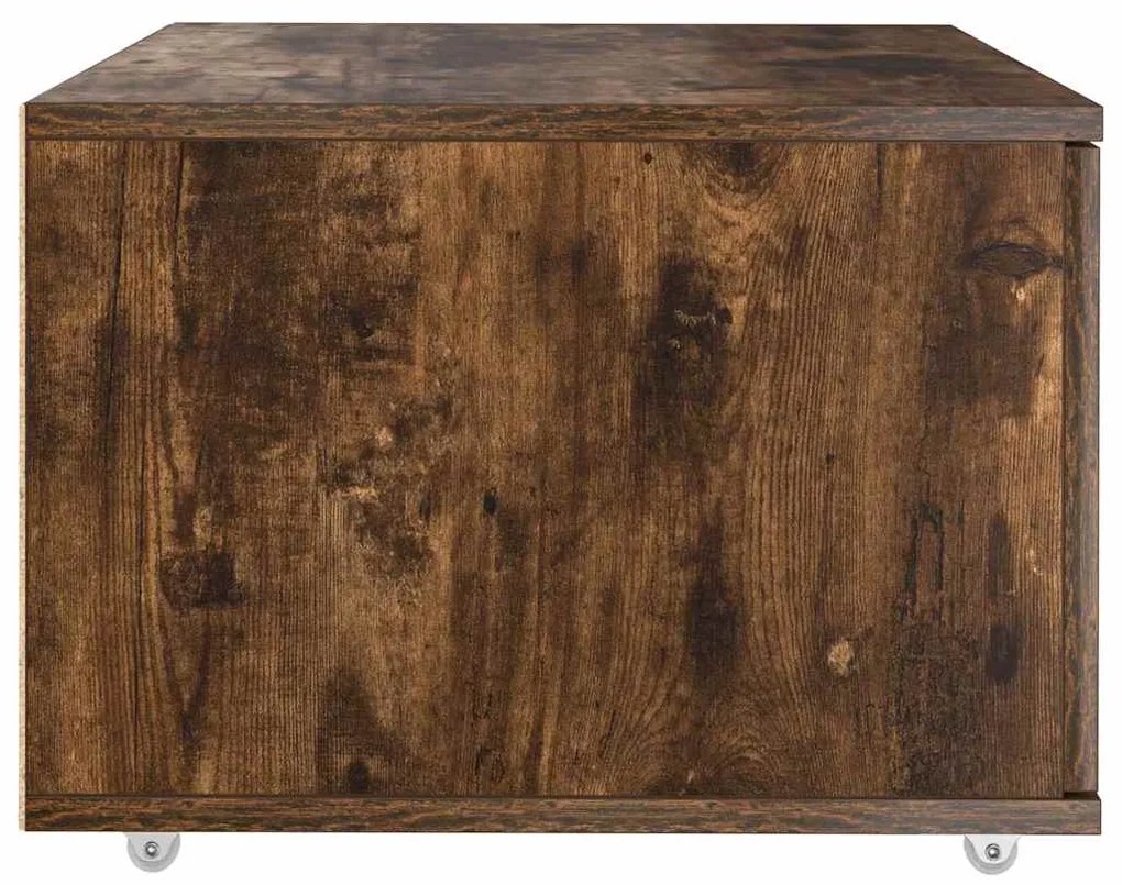 vidaXL Ντουλάπι με Συρτάρια με τροχούς Καπνιστό Δρύς 55 x 45 x 31 εκ