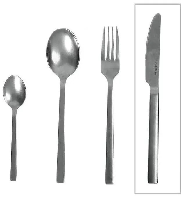 Μαχαίρι Φαγητού Divine Stone CUV201K12 23,5cm Silver Espiel Stainless Steel