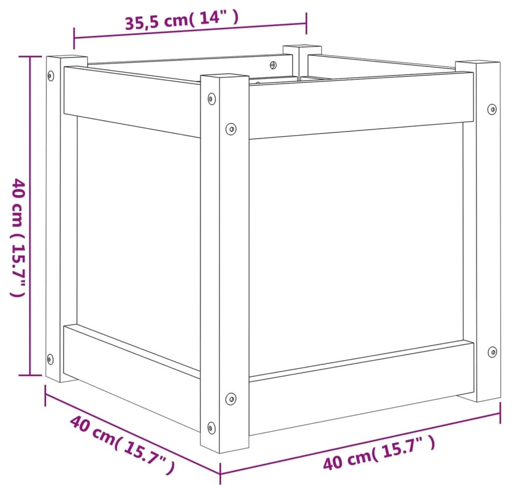 ΖΑΡΝΤΙΝΙΕΡΑ ΚΑΦΕ ΚΕΡΙΟΥ 40 X 40 X 40 ΕΚ. ΑΠΟ ΜΑΣΙΦ ΞΥΛΟ ΠΕΥΚΟΥ 837408