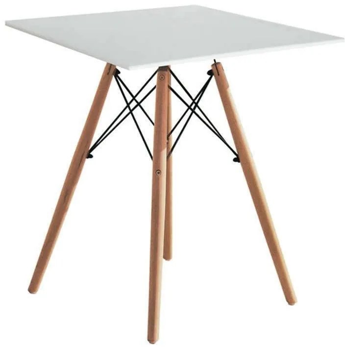 Τραπέζι Ρanty Off White 70X70εκ.  10.0005 Mdf,Metal,Wood