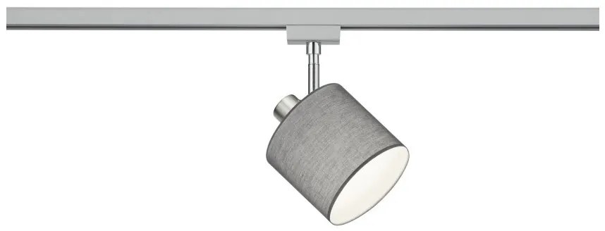 Σποτ Φωτιστικό Ράγας DUOline 1xE14 Γκρι Ύφασμα Tommy 78330111 Trio Lighting-78330111-Γκρι 78330111