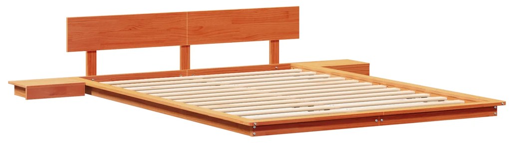 vidaXL Σκελετός Κρεβατιού Καφέ 150 x 200 cm ξύλο