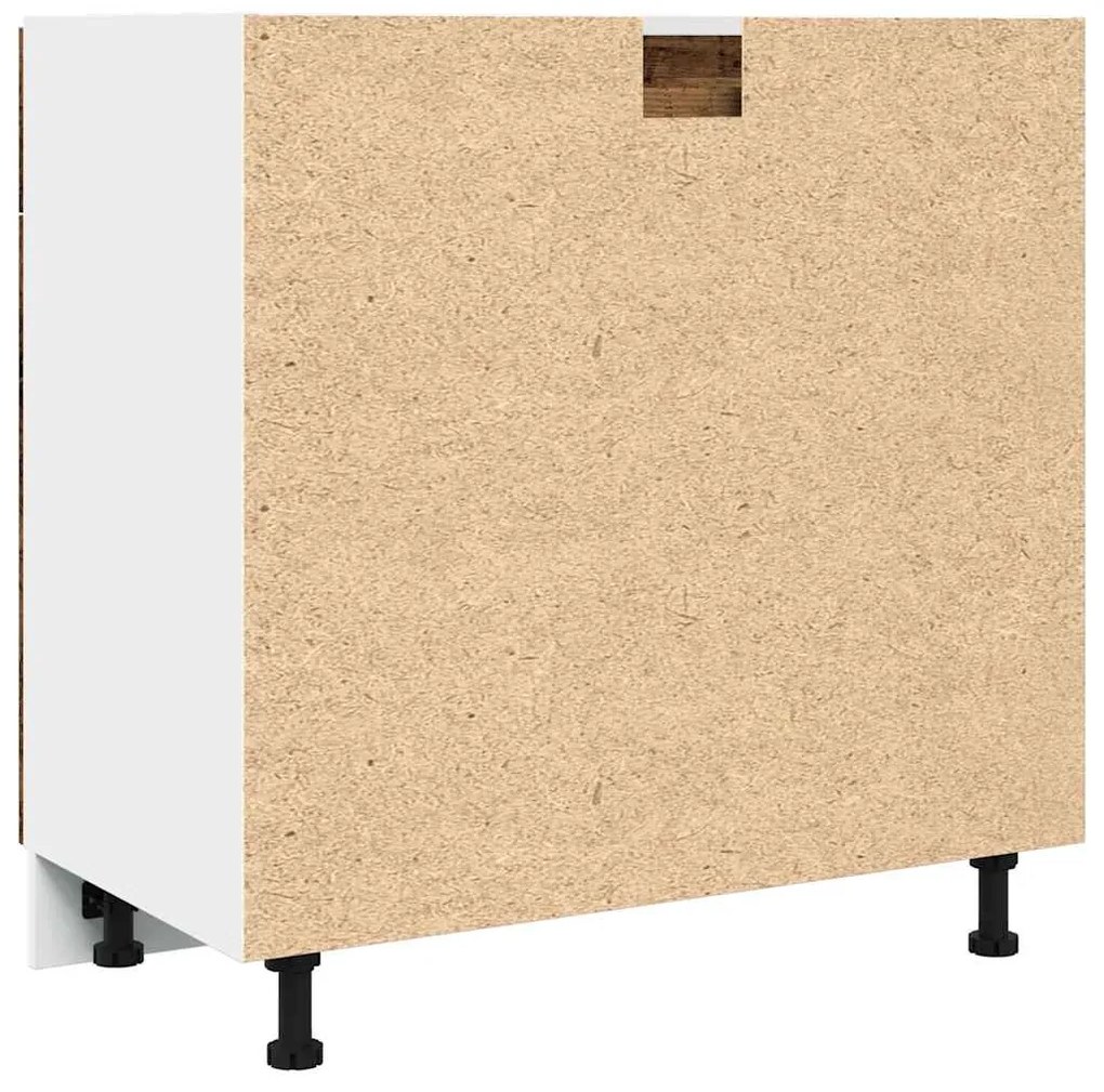 vidaXL Ντουλάπι με Συρτάρια "Lyon" από Παλιό Ξύλο 80x46x81,5 εκ. από Τεχνητό Ξύλο