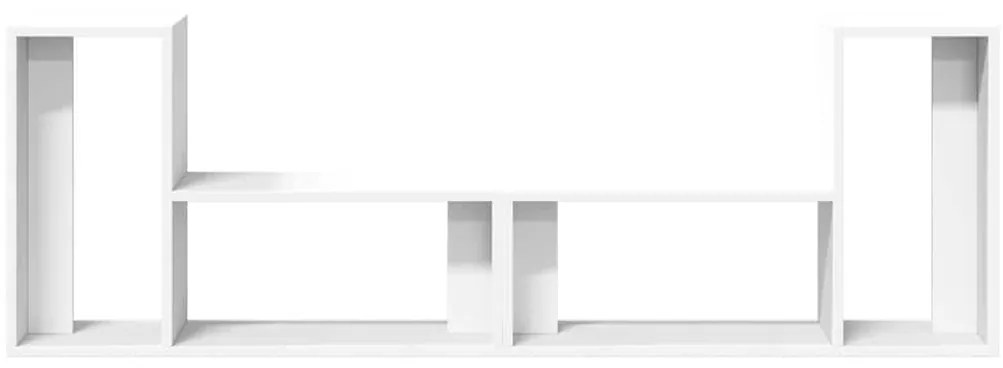 vidaXL Έπιπλα Τηλεόρασης 2 τεμ. Λευκά 75x30x50 εκ. Επεξεργασμένο Ξύλο