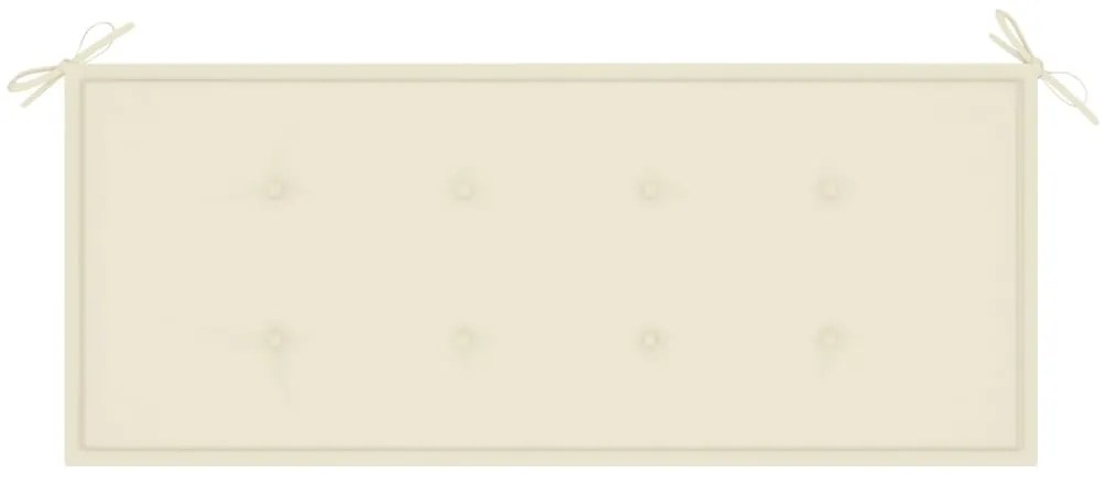 vidaXL Παγκάκι Κήπου Διθέσιο 120 εκ. Μασίφ Ξύλο Ευκαλύπτου με Μαξιλάρι