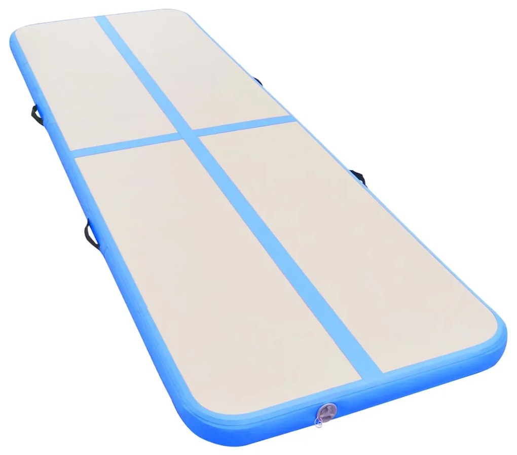 vidaXL Στρώμα Ενόργανης Φουσκωτό Μπλε 800 x 100 x 10 εκ. PVC με Τρόμπα