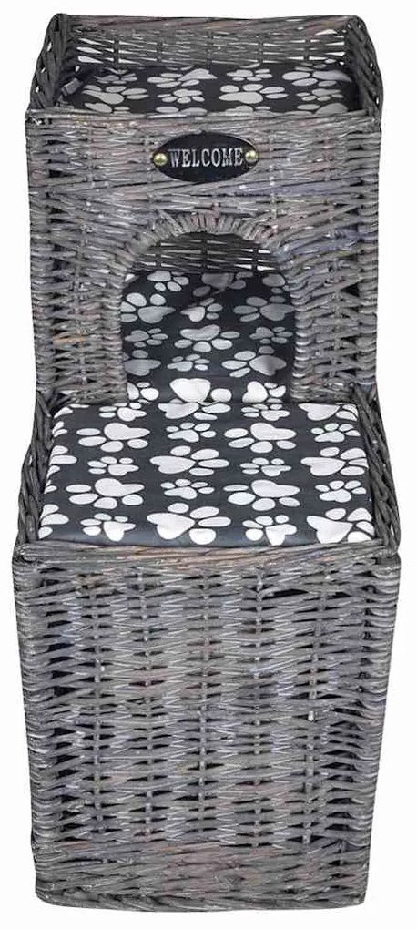 Γατόδεντρο/Σπίτι/ Κρεβάτι/Κάστρο/Ονυχοδρόμιο + Μαξιλάρι από Ξύλο Ιτιάς