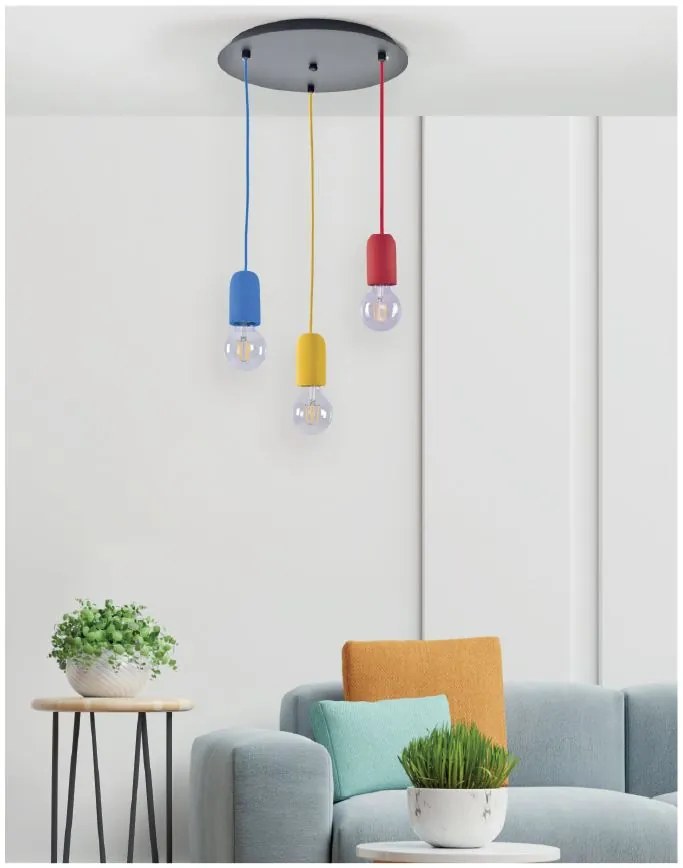 SE 149-BE IRIS PENDANT LAMP BLUE 1E2