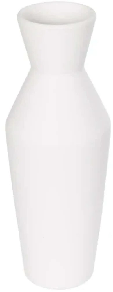 Βάζο Malvina 21285 10x10x24cm White GloboStar Κεραμικό