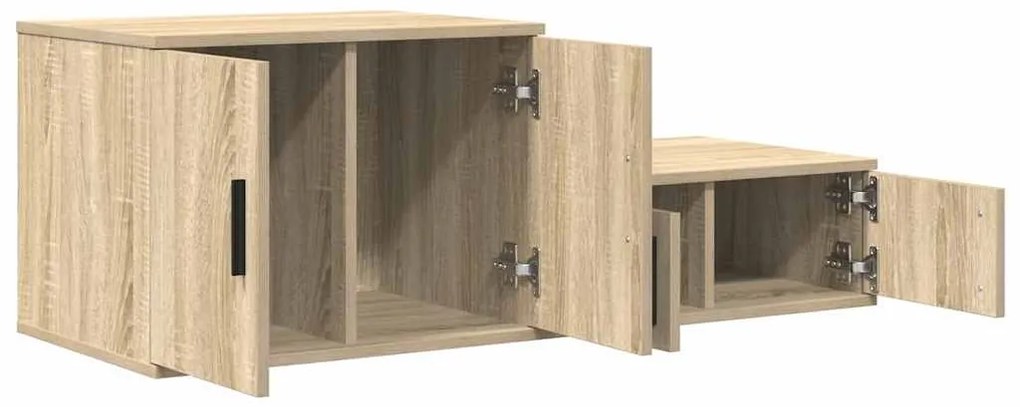 vidaXL Ντουλάπι αποθήκευσης 2 pcs Δρύς Sonoma 108 x 41 x 40 εκ