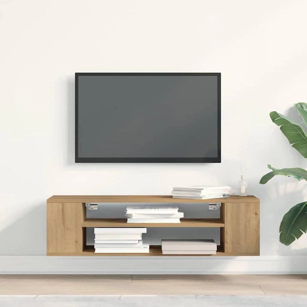 vidaXL Ντουλάπι TV Μπεζ 100 x 30 x 26.5 εκ Επεξεργασμένο ξύλο