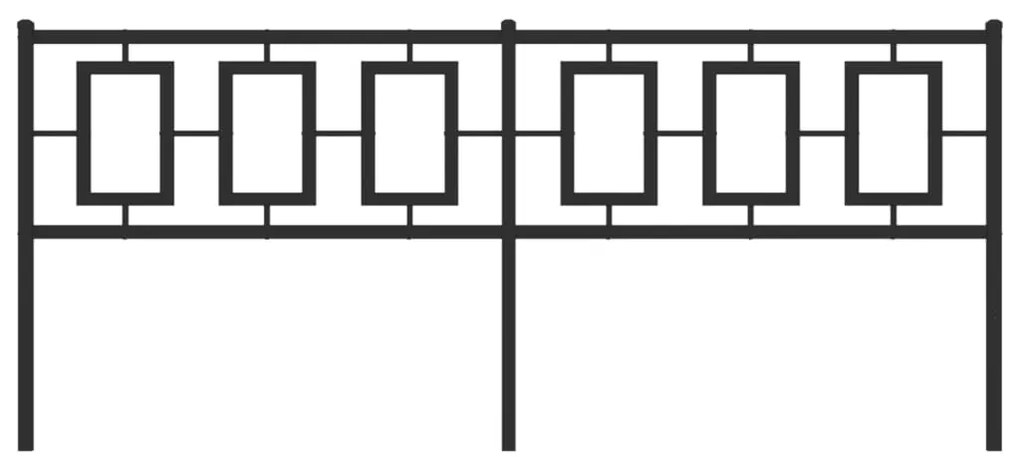 vidaXL Κεφαλάρι Μαύρο 193 εκ. Μεταλλικό