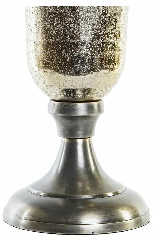 Βάζο DKD Home Decor 20 x 20 x 51 cm Ασημί Χρυσό Αλουμίνιο Σύγχρονη (x2)