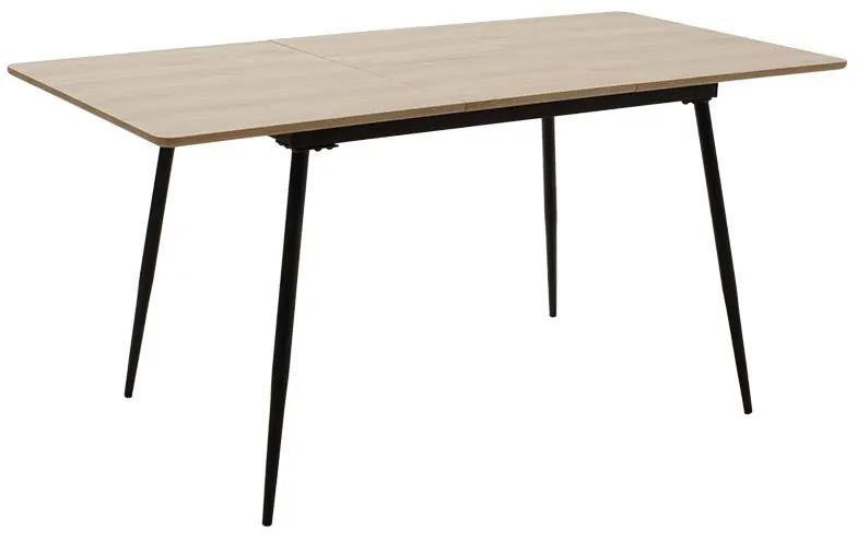 Τραπέζι Shazam pakoworld MDF επεκτεινόμενο χρώμα sonoma 120-160x80x76εκ - MDF - 096-000001