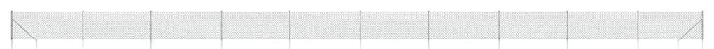 vidaXL Συρματόπλεγμα Περίφραξης Ασημί 1 x 25 μ. με Καρφωτές Βάσεις