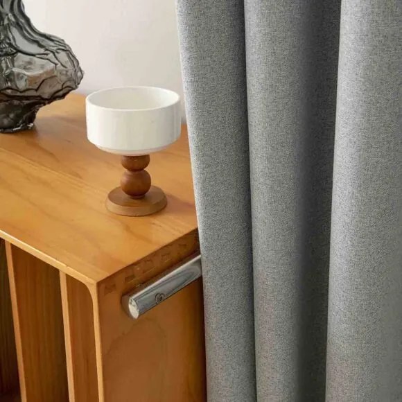 Beauty Home Ύφασμα κουρτίνας με το μέτρο Full Blackout σκίασης Total Art 8446 Φ280 Γκρι