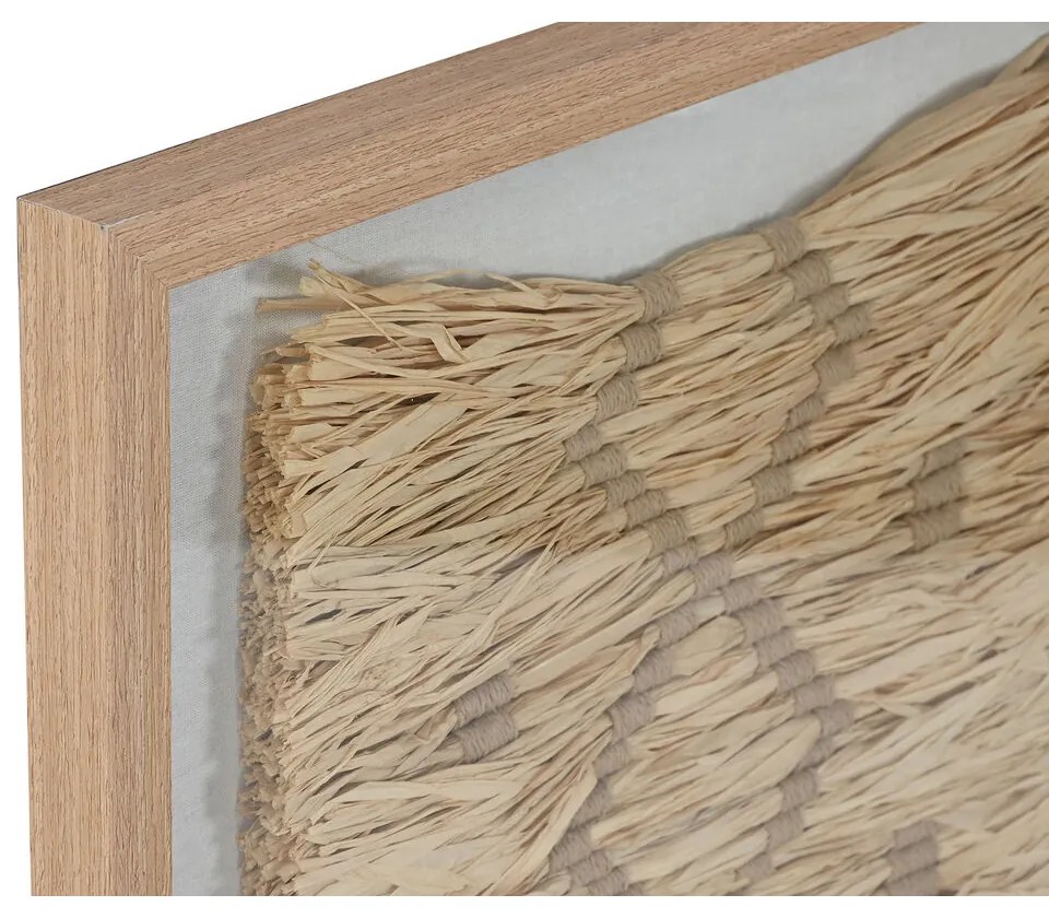 Πίνακας 3D Home ESPRIT Κλωστές Rafia πολυστερίνη 50 x 3 x 70 cm 50 x 3,5 x 70 cm