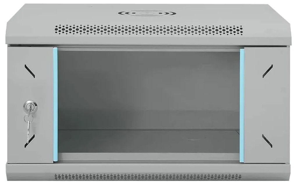 vidaXL Ντουλάπα δικτύου με αποθήκευση Γκρι 53 x 45 x 30 εκ Ατσάλι