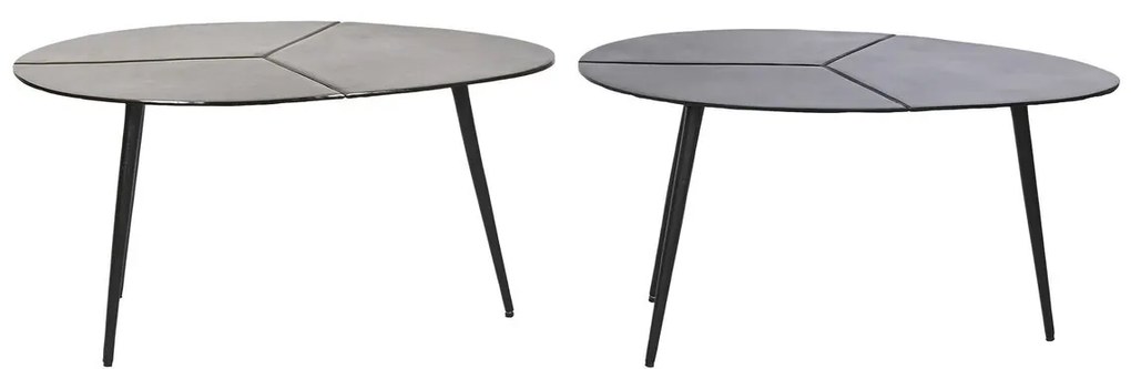 Βοηθητικό Τραπέζι DKD Home Decor Μαύρο Χρυσό Αλουμίνιο Ορείχαλκος 78 x 45 x 40 cm (x2)