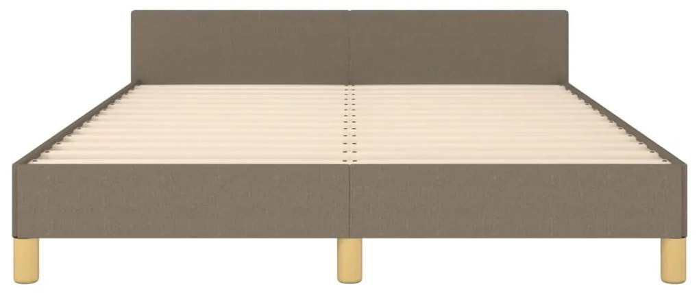 Σκελετός Κρεβατιού Χωρίς Στρώμα Taupe 140x190 εκ. Υφασμάτινο 347411