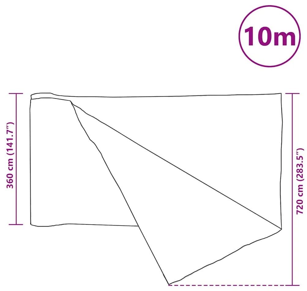 vidaXL Δίχτυ Σκίασης Πράσινο 3,6 x 10 μ. από HDPE 150 γρ./μ²