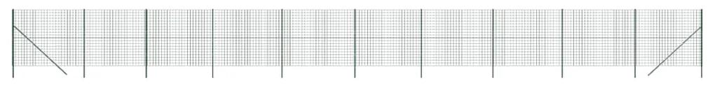 vidaXL Συρματόπλεγμα Περίφραξης Πράσινο 1,8x25 μ. Γαλβανισμένο Ατσάλι