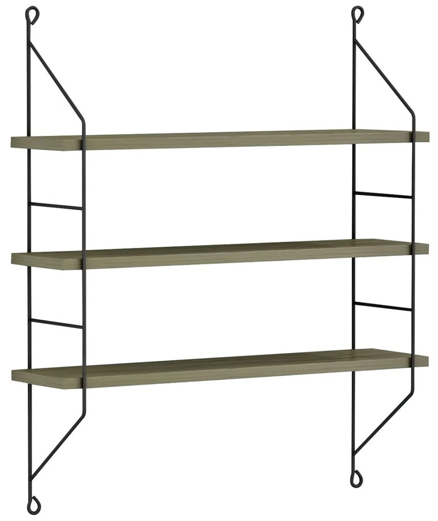 ΡΑΦΙΕΡΑ ΤΟΙΧΟΥ ACHALA ΜΕΛΑΜΙΝΗΣ  OLIVE GREY 60x15x68Y εκ.