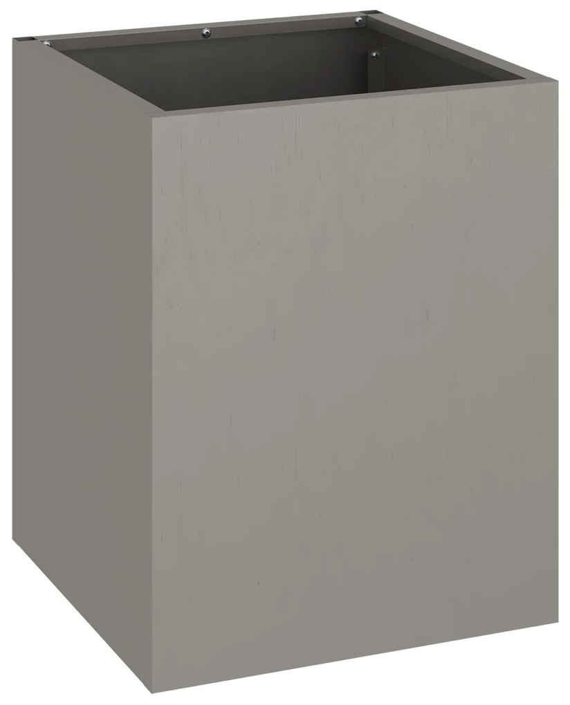 vidaXL Γλάστρα Κήπου Καφέ 32 x 32 x 40 εκ. Φθαρμένο ατσάλι