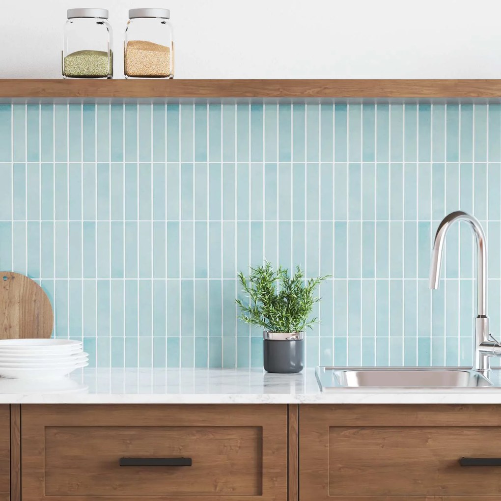 vidaXL Ορθογώνιο Πλακάκι 10 pcs Γκρι Πράσινο 29 x 23 x 0,08 εκ