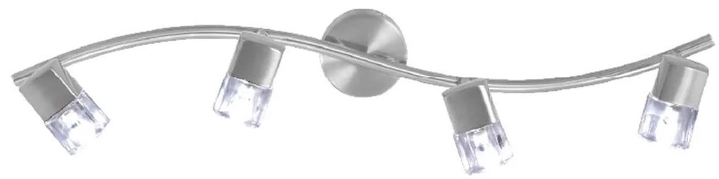 Φωτιστικό Spot Luminairies 0901064NM Silver Metal, Glass