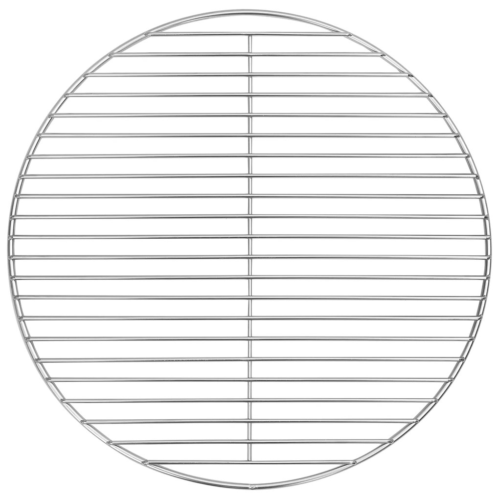 vidaXL BBQ Grill Grate Silver Ø43 εκ Ανοξείδωτο Χάλυβα