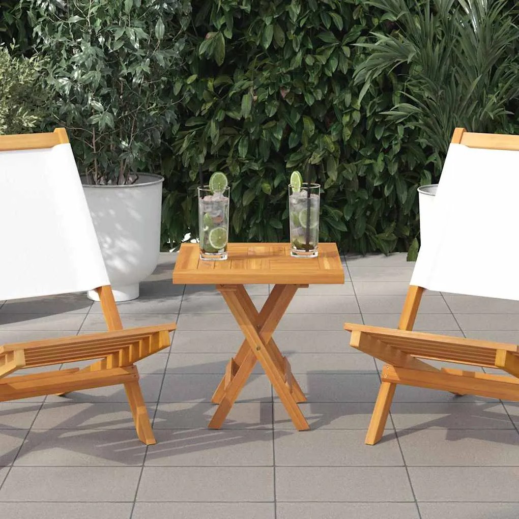 VidaXL Επιφάνεια Τραπεζιού Τετράγωνη 50 x 50 x 2,5 εκ. Μασίφ Ξύλο Teak