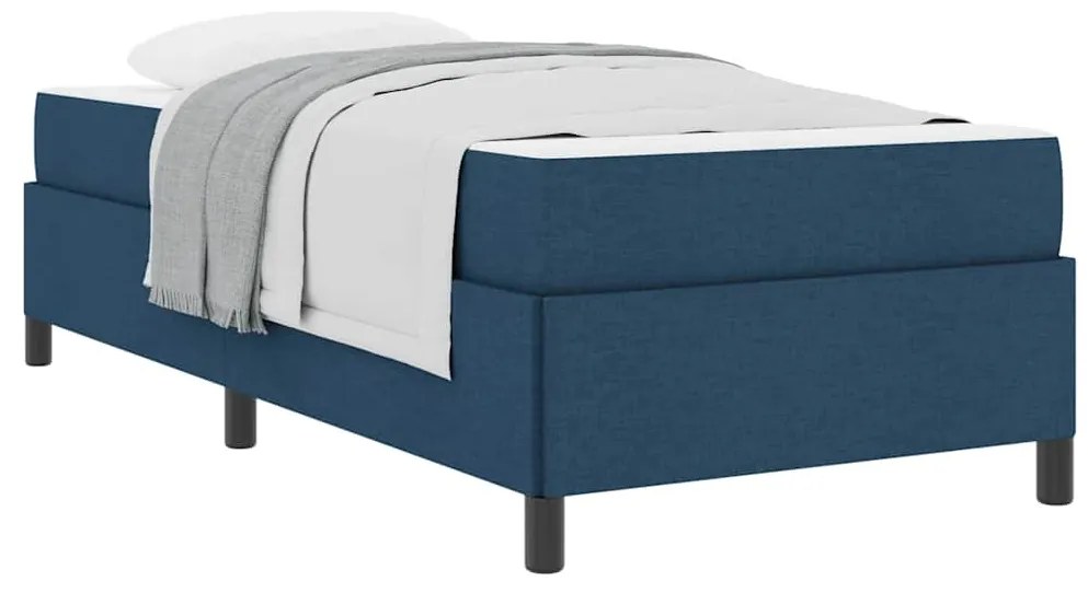 vidaXL Κρεβάτι με ελατήρια Μπλε και Μαύρο 100 x 200 cm