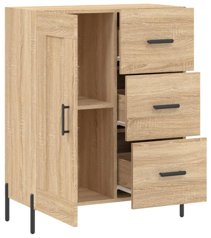 vidaXL Ντουλάπι Sonoma Δρυς 69,5 x 34 x 90 εκ. από Επεξεργασμένο Ξύλο