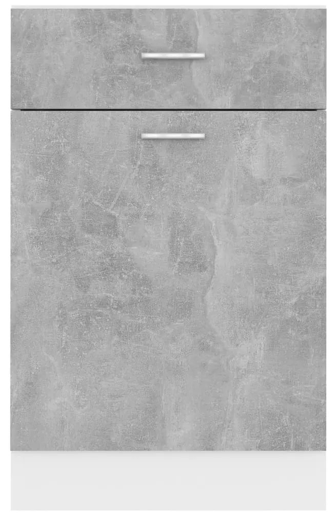 vidaXL Ντουλάπι με Συρτάρια &quot;Lyon&quot; Γκρι από Σκυρόδεμα 50x46x81,5 εκ. από Τεχνητό Ξύλο