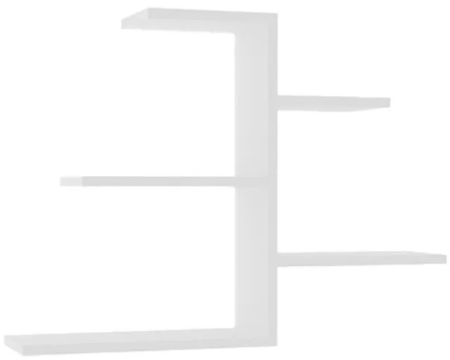 Ραφιέρα τοίχου Callum pakoworld σε λευκή απόχρωση 82.2x19,6x48εκ