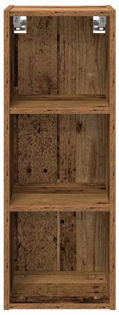 vidaXL Κρεμαστό ντουλάπι Riga Παλιό ξύλο 30 x 29,5 x 80 εκ.