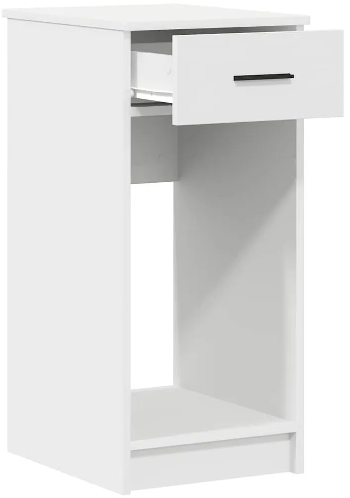 vidaXL Πύργος υπολογιστή με συρτάρι Λευκό 35x45x77 cm