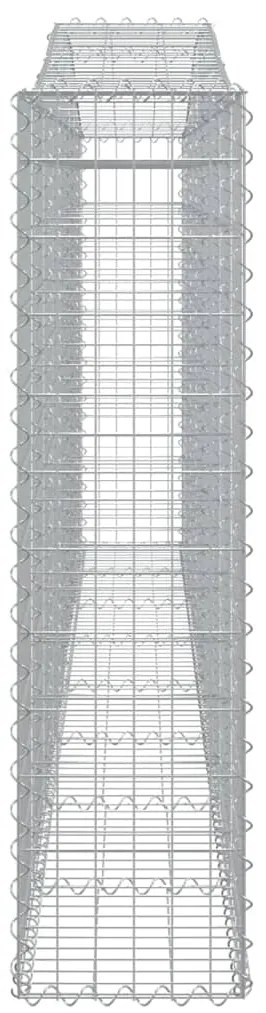 vidaXL Συρματοκιβώτια Τοξωτά 5 τεμ. 400x30x120/140 εκ. Γαλβαν. Ατσάλι