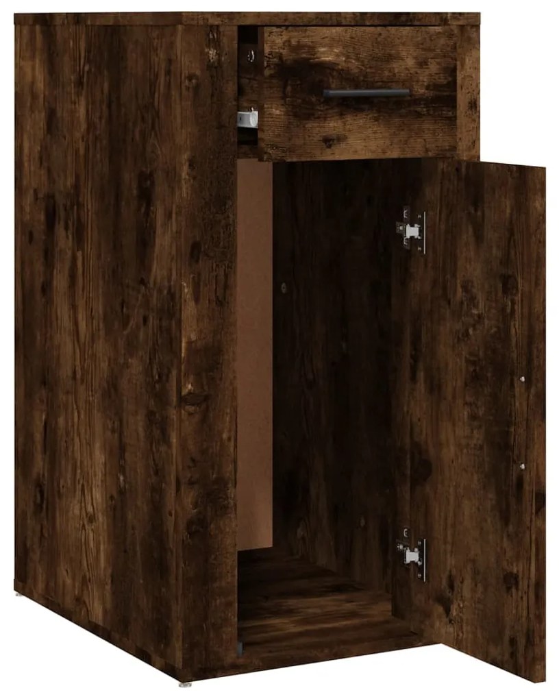 vidaXL Ντουλάπι Γραφείου Καπνιστή Δρυς 40x49x75 εκ. Επεξεργ. Ξύλο