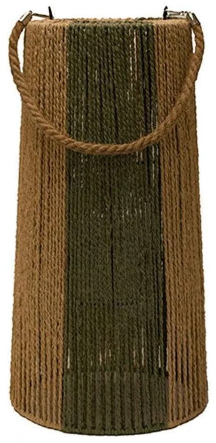 Φανάρι Paper Rope 00.06.61117 Φ25x50cm Natural-Olive Σχοινί