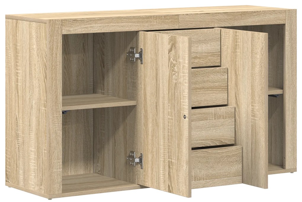 vidaXL Πλαϊνό γραφείο Sonoma Δρυς 120 x 36 x 69 εκ Επεξεργασμένο ξύλο