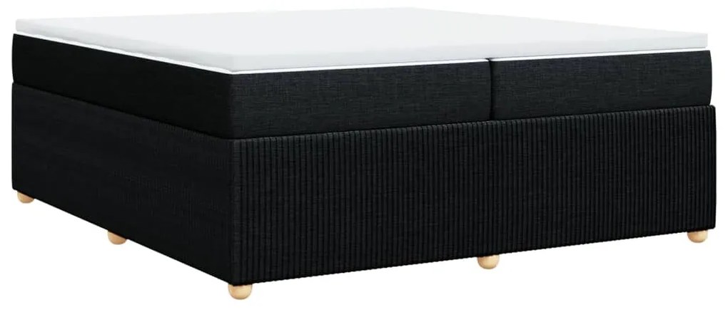 ΚΡΕΒΑΤΙ BOXSPRING ΜΕ ΣΤΡΩΜΑ ΜΑΥΡΟ 200X200 ΕΚ. ΥΦΑΣΜΑΤΙΝΟ 3285597