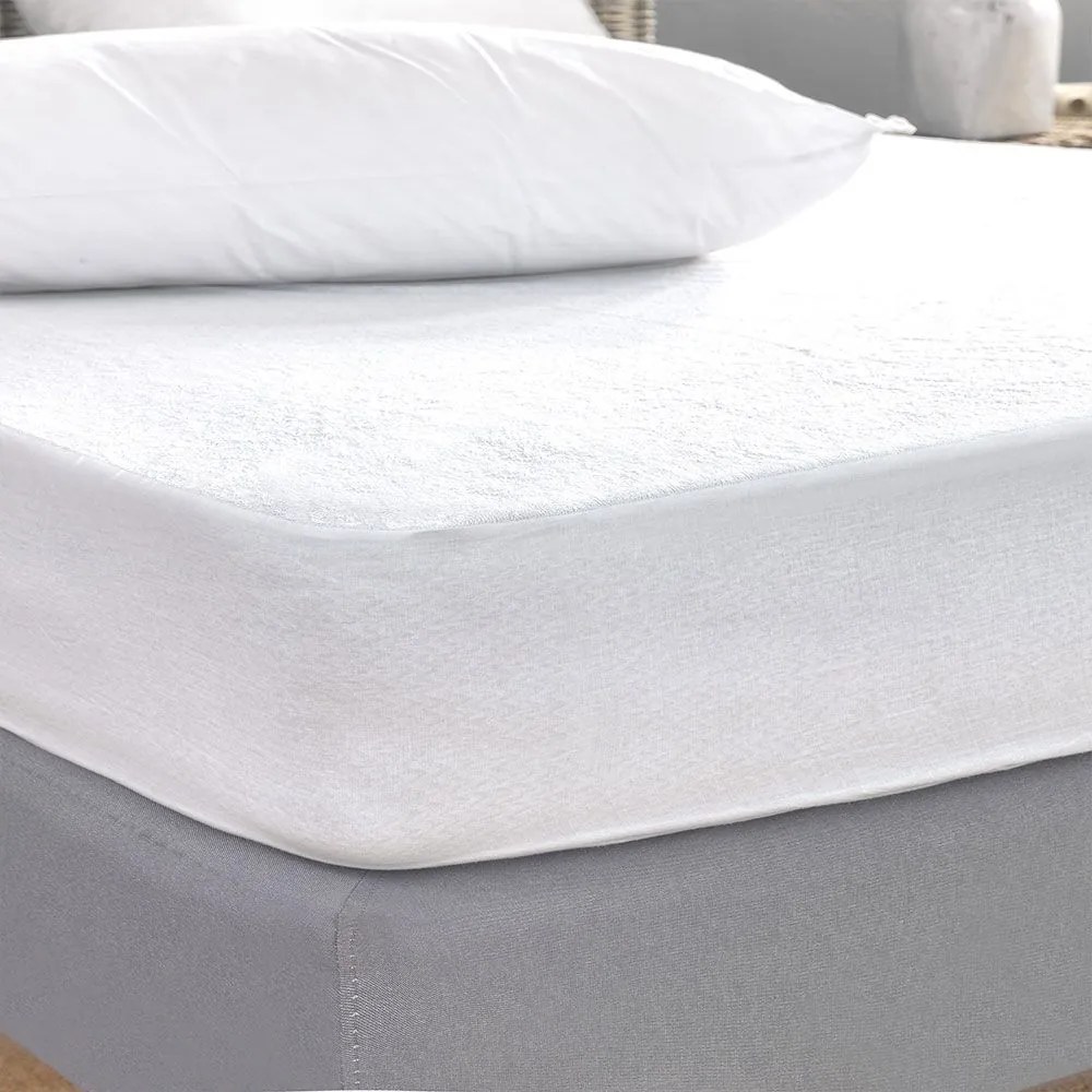 Κάλυμμα Στρώματος Comfort Waterproof White Palamaiki Υπέρδιπλo 180x235cm 100% Βαμβάκι