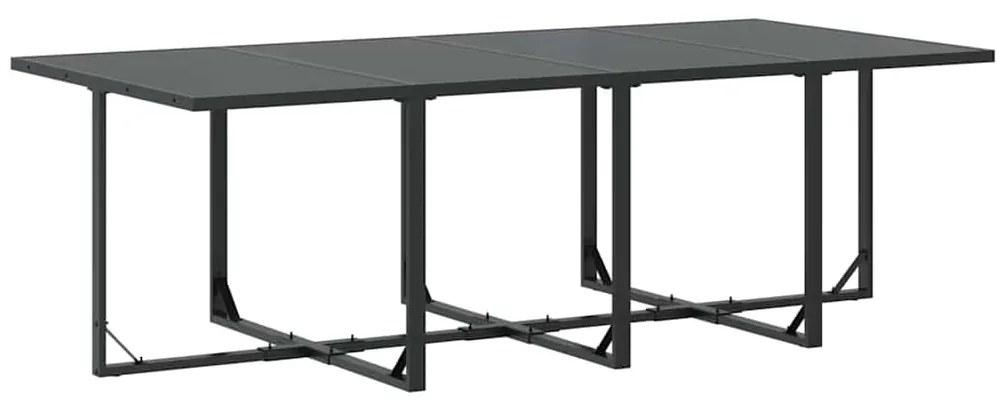 vidaXL Σέτ φαγητού για κήπο 13 pcs Μαύρο Ατσάλι