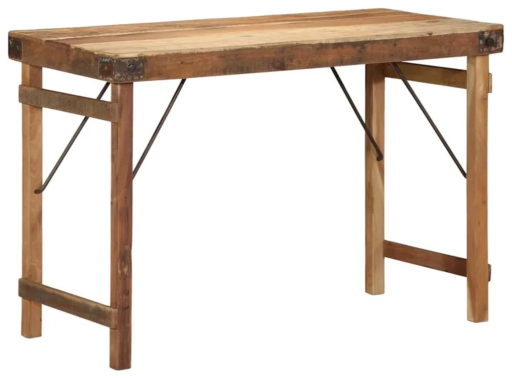 vidaXL Τραπεζαρία Καφέ 110 x 55 x 76 cm Μασίφ ανακυκλωμένο ξύλο