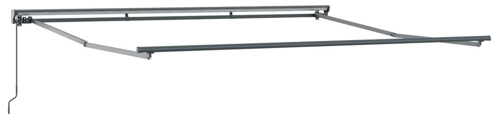 vidaXL Χειροκίνητη Ανασυρόμενη Τέντα Κρεμ 350x250 εκ.