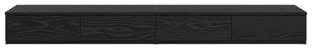 vidaXL Συστήματα Συρταριών Μαύρο Δρυς 160x36,5x16,5 εκ Επεξεργασμένο Ξύλο