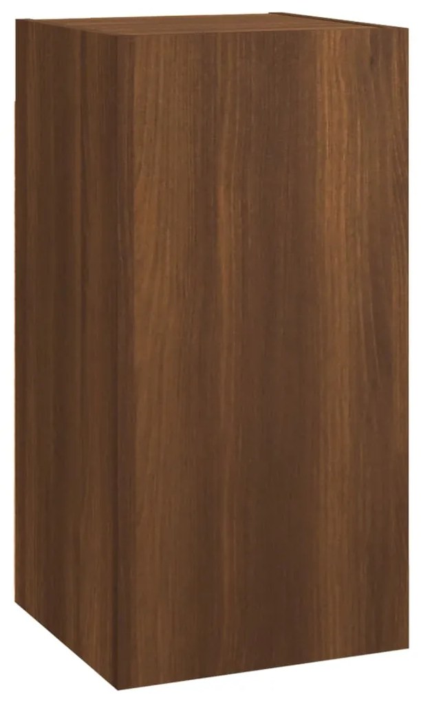vidaXL Έπιπλα Τηλεόρασης 7 τεμ. Καφέ Δρυς 30,5x30x60 εκ. Επεξ. Ξύλο